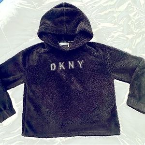 DKNY Sport - Fuzzy Hoodie Sweatshirt - M